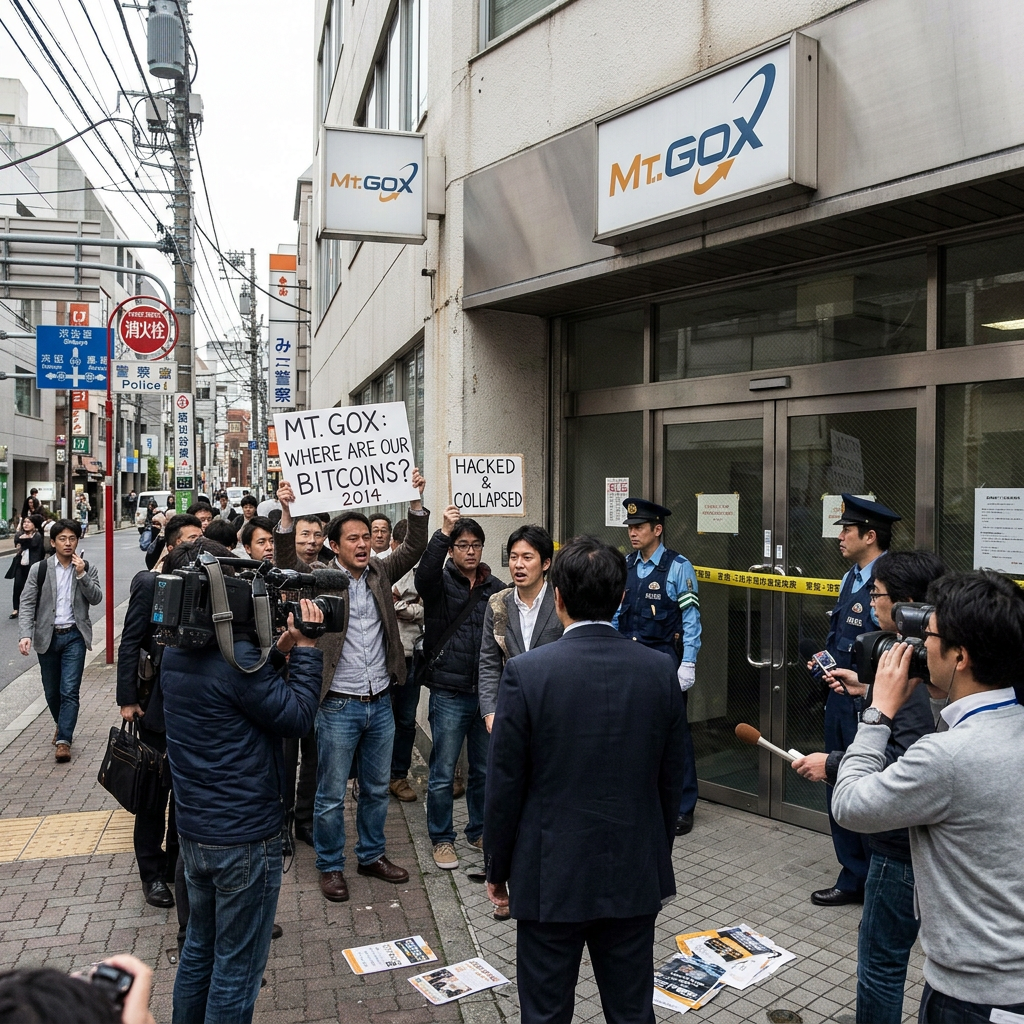 Mt. Gox exchange hack collapse scene